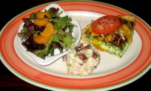 Photo of Quiche & Salad Sampler at Marie Callender's in Austin, TX Photo of Quiche & Salad Sampler at Marie Callender's in Austin, TX