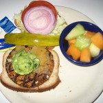 Photo of the Garden Burger at the Oasis in Austin, TX