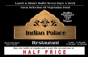 Indian Palace Coupon in Austin, TX