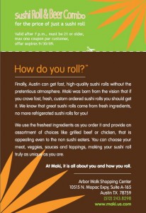 Maki Coupon Austin, TX