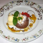 Photo of Hot Chocolate Soufflé Cake at Aquarelle in Austin, TX Photo of Hot Chocolate Soufflé Cake at Aquarelle in Austin, TX