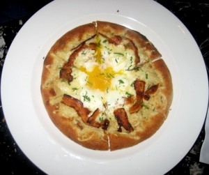 Photo of Egg Pizza at Joe DiMaggio's in Austin, TX